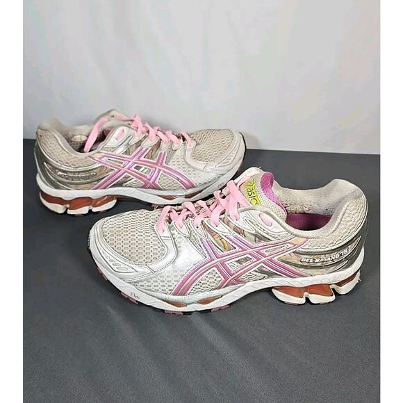 Asics Gel Kayano 16 Womens 9.5 Running Shoes Pink Silver White T050N - Picture 3 of 16